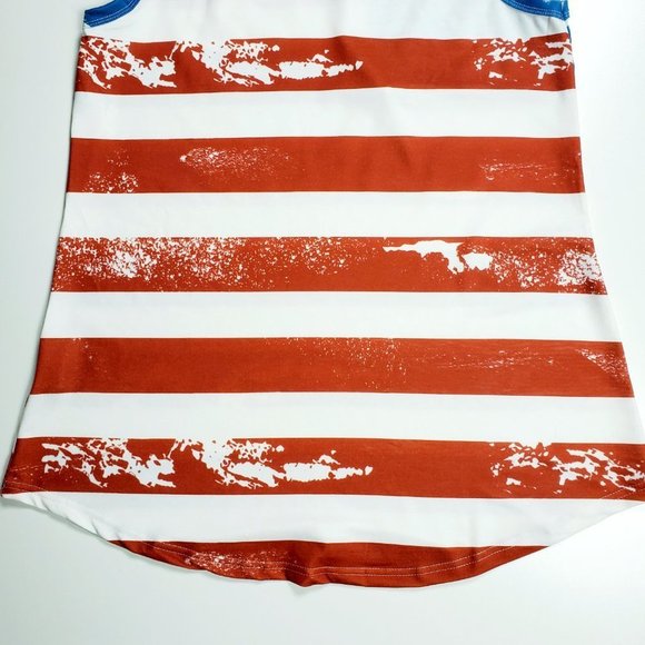American Flag Sleeveless Tank Top Sz M - Picture 6 of 9
